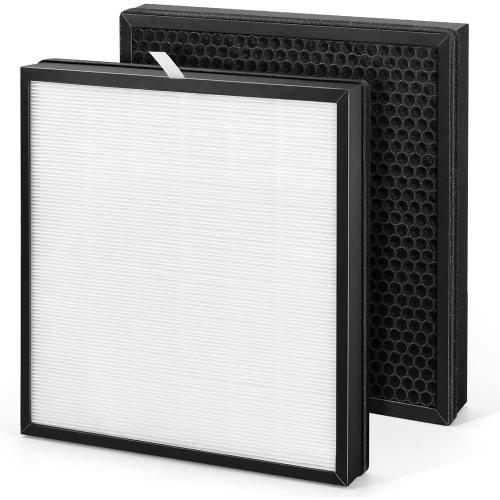 2 Pack Max V-Series Replacement Filter Compatible with Wynd Max Home Air Purifier Model: HMEPURV01 HEPA with Activated Carbon 3-in-1 Filter Upgrade