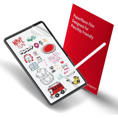 2 pack bersem New Paperfeel Screen Protector Compatible with iPad Pro 11 Inch 2024 (M4), Matte PET Film for Paper Art Writing, Friendly, Anti-Glare, Case Friendly, Easy Installation,