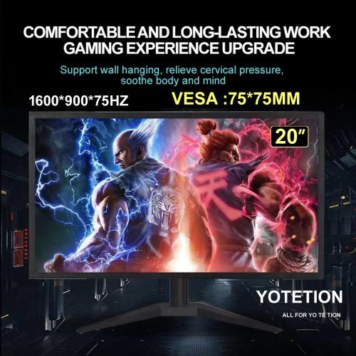 20 '' HD (1600 x 900) Monitor, 60Hz Refresh Rate, HDMI x1, Small Thin Monitor for laptops, Computers and desktops,LED Display