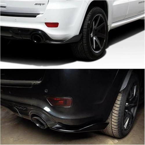 Car Side Skirt Extension Splitter A Pair Compatible For Jeep Grand Cherokee SRT/SRT8/Trackhawk 2012-2021 Plate Lip Bumper Winglet Body Kit(Wet Carbon Fiber)