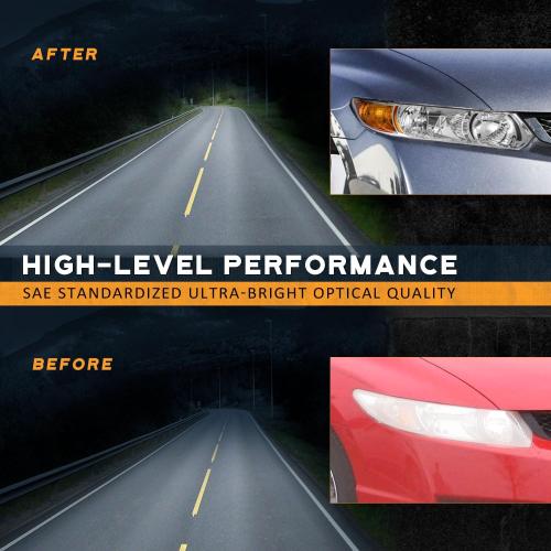 for 2006-2011 Honda Civic 2-Door Coupe Headlight Assembly Pair Headlamp Chrome Housing Amber Reflector Left Right Side