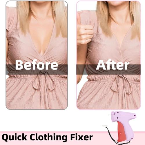 Fine Stitch Gun Mini Stitch Gun Kit for Clothes, Quick Clothing Fixer with 6 Fine Needles, 1000 5mm Fasteners and Case, Speedy Clothing Fixer Stitch Gun for Clothes Quick Stitch Gun for Clothes