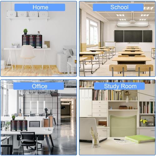 Mail Sorter Organizer, Black Mailbox for Classroom, 27 Compartments Literature Organizer, Desktop File Sorter, Paper Organizer for Home School Office (27 Slots Black)