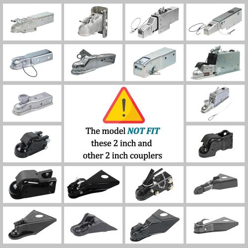 Trailer Ball Lock, Heavy Duty, Fits 2 5/16-Inch Couplers(with Handle)