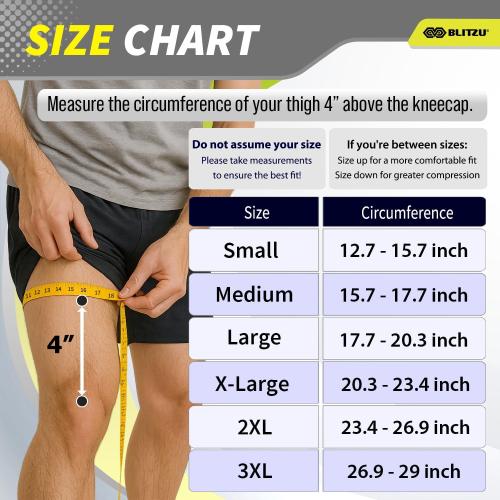 Knee Brace Men & Women, Knee Compression Sleeve Support Wrap Tendonitis XL | 2 Pack, Joint & Patella Stabilization, Arthritis Pain Relief, Meniscus Tear, ACL Injury Recovery, Running, Sports, Workout