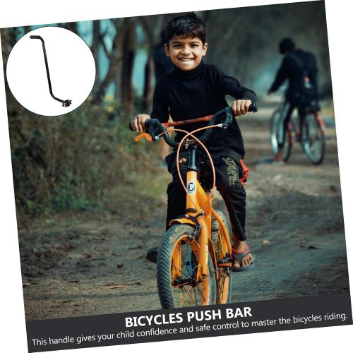 Boy Girl's Training Push Bar Durable Cycling Handle for Learning to Support for Boy Girl Bicycles