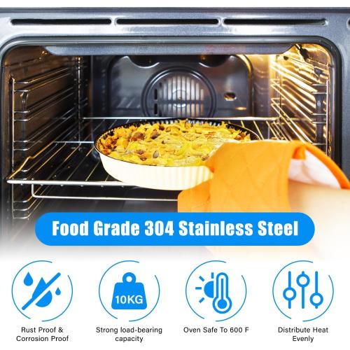 316067902 Oven Rack Replacement for Frigidaire Stove Oven Racks,22.6x 16 | 316067902 Rack-Flat For Kenmore Gas Stove Range Oven Parts 304 Stainless Steel Oven Baking Wire Rack With 2ps Oven Liners