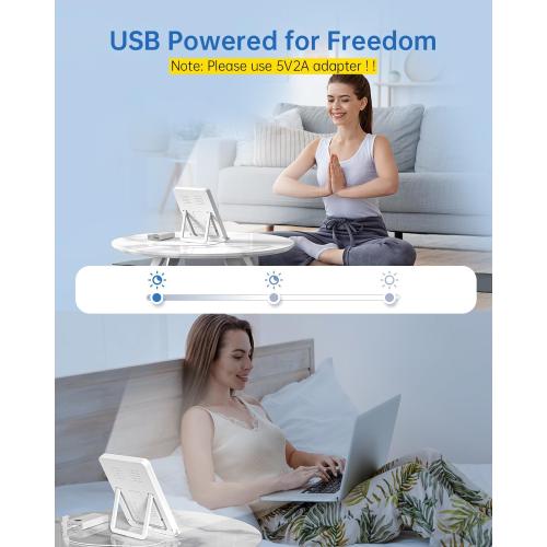 SUXIO Light Therapy Lamp - 10000 Lux Therapy Lights, 3 Timing & Mode Happy Lamp, Touch Control Daylight Lamp with Memory Function, Portable Light Therapy Box for Home/Office Use As Lift Mood