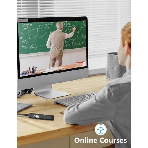 MillSO USB PC Microphone Plug & Play Omnidirectional External Lavalier Mini USB Microphone for Computer, Laptop, YouTube, Meeting, Recording, Podcasting, Gaming - 1.5m/4.9ft