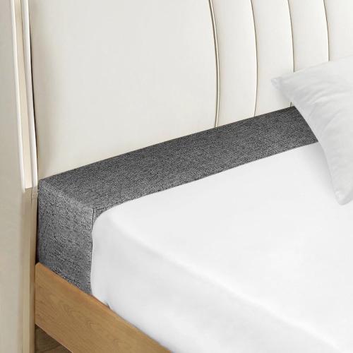 Bed Gap Filler,High-Density Bed Crack Filler with Removable Cover,Mattress Extender for Headboard Gap,Spacer Filler Between Mattress and Wall,Wedge Gap Filler,Dark Gray 18x8x8 king