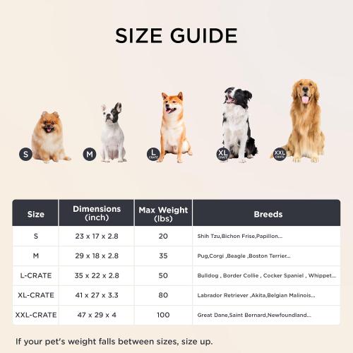 Bedsure ComfyFleece Dog Bed for Small Dogs - Orthopedic Pet Beds with Removable Washable Cover, NOT Waterproof Egg Crate Foam Puppy Mat, NOT for Chewers