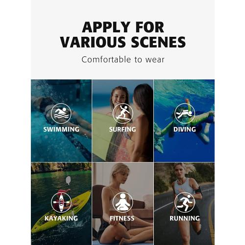 ATTRACO Swim Pants for Women High Waisted Swim Capris Swim Shorts Swimming Leggings