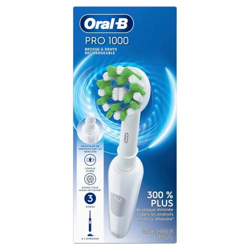 Oral-B Pro 1000 Rechargeable Electric Toothbrush, GREEN