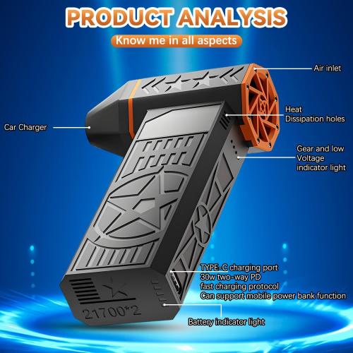 2026 Upgrade Suptruck Frostblazer Thermal Snow Blower, Portable Suptruck Frostguards Thermal Blower, Snow Blower with Efficient Turbine Tech, Portable for Car Windshield Defrost, Snow Removal