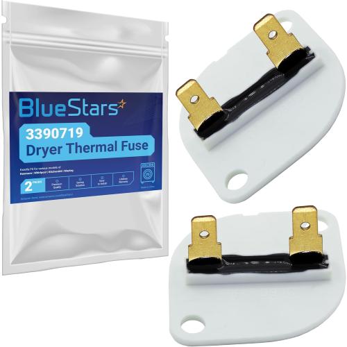 BlueStars Durable 2-Pack 3390719 Dryer Thermal Fuse for Whirlpool Kenmore