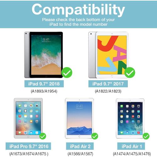 ProCase 2 Pack Screen Protector for iPad 6th/5th/ Air 2/Air 1/ iPad Pro 9.7