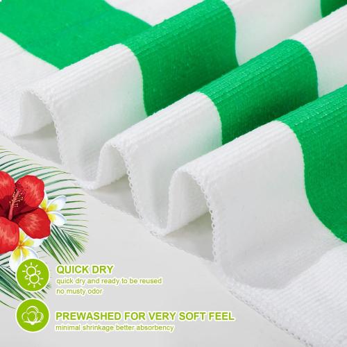 Redbaker 16 Packs 59 x 28 inches Oversized Stripes Beach Towel Bulk