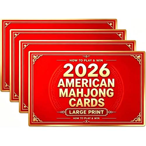NAG 2026 NMJL Mah Jong Card Official Revision - Large Print