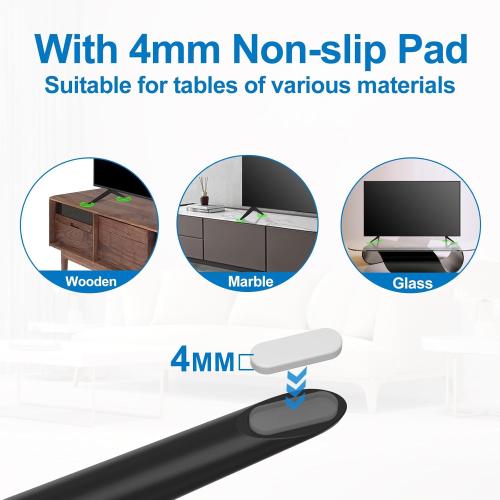 Dinghosen Metal TV Legs for TCL TV Stand Legs 70 75 70S446 75S451 75S453 75S455 75S421 75S423 75S425 75S431 75S435 75S433 75S555 75S551 75S553 75S446 75S434, Replacement for Roku TV Stand