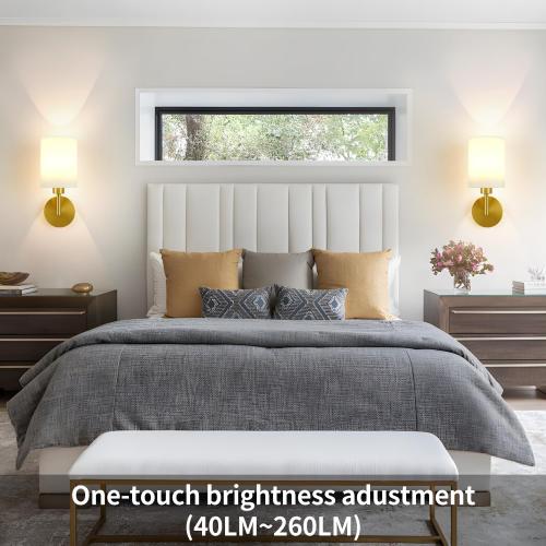 Battery Operated Wall Sconce Set of Two,Dimmable Cordless Wall Sconces,12 Colors Rechargeable Wall Lights,Wall Lamps for Bedroom,Living Room (Bronze)