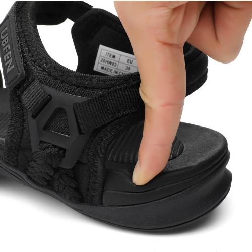 UBFEN Womens Hiking Comfort Sport Sandals Beach Vacation Camping Casual Sport Sandals with Adjustable Straps and Arch Support