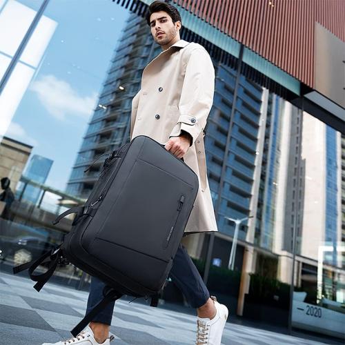 MARK RYDEN Travel Backpack for Men, 45L Flight Approved Carry on Backpack, 17.3 Inch Laptop Backpack with USB Charging Port, Waterproof Business Backpack