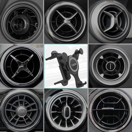 ICAILIN Car Phone Holder Mount for Round Air Vent, Universal Circular Vent Cell Phone Mount Compatible with Mercedes Benz A/B/C/E/S/GLC Class, Jeep Wrangler, Mini Cooper, Fits iPhone & Samsung
