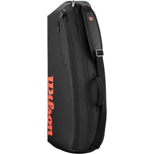 WILSON Clash V3 Super Tour Tennis Racket Bags - Black/Infrared