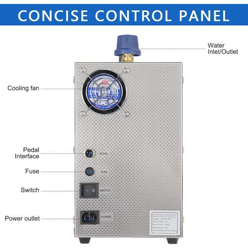 1300W Professional Jewelry Steam Cleaner, Stainless Steel Jewelry Steam Cleaner, 2L Electric Steam Jewelry Cleaner,for Cleaning Jewelry/Gold/Silver