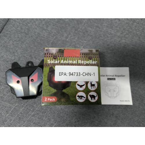 Pack of 4 Solar Nocturnal Animal Repeller Racoon Repellent Outdoor Fox Skunk Coyote Deterrent Deer Repellent Predator Light for Chicken Coop Predator Protection Predator Eyes Animal Deterrent for Yard Farm (4)