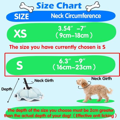 Soft Small Dog Cone Collar Alternative for Small Dogs(Adult Yorkshire Adult Chihuahua Pomeranian), Comfortable Dog Neck Recovery Cone, Adjustable Head Pillow Cone After Surgery to Stop Licking