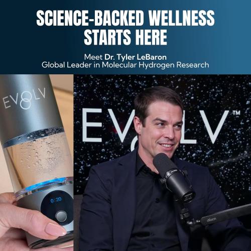 EVOLV Hydrogen Water Bottle Generator – SPE & PEM Water Ionizer 5.4PPM, Highest H2 Concentration – Portable 8oz Hydrogenated Water Bottle – Leak-Proof Hydrogen Water Machine, Easy to Use – Crimson