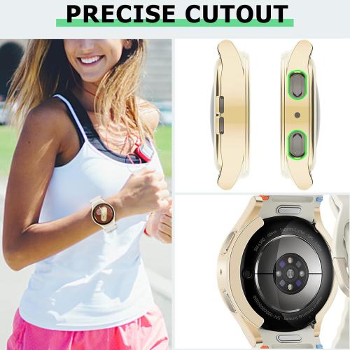 RICHONE [10 Pack] Compatible with Samsung Galaxy Watch 7 40mm Screen Protector Case, Soft TPU Protective Face Cover Colored Bumper Accessories for Women Men (10 Colors, Samsung Watch7 40 mm SM-L300)