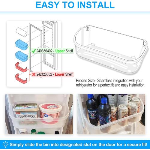 ALVAR 240356402 Refrigerator Door Bin for Frigidaire Door Shelf Replacement
