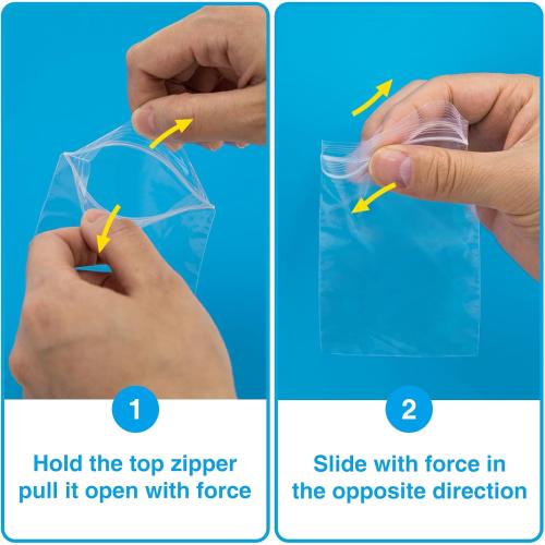 Plastic Bags, 1200pcs 4 x 6 inch 2 mil Thick, Zip Bag, Clear Jewelry Bags, Baggies with Resealable Zip Bag for Small Business, Daily Vitamin, Jewelry, Candy