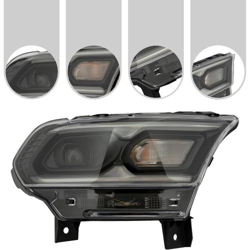 LED Headlight Assembly Compatible with 2021-2023Dodge Durango,Front 2021Durango headlights Headlamp Replacement