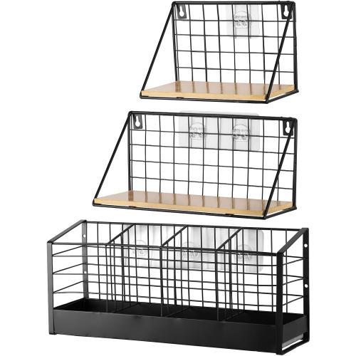 BTYMS 28 Pcs Transparent Shower Caddy Adhesive Replacement in 3 Sizes, No Drill & Waterproof Shower Shelf Hooks，Strong Adhesive Strips for Bathroom Storage Shelves & Kitchen Racks