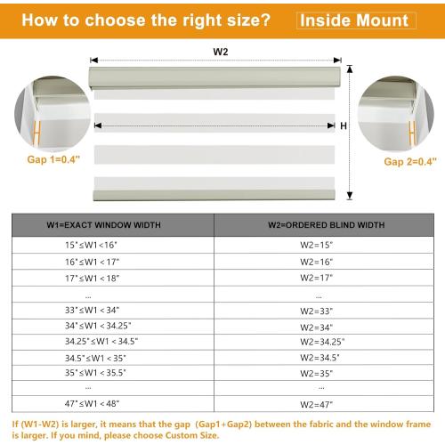 Persilux Cordless Zebra Blinds for Windows Free-Stop Roller Windows Shades (24 W X 72 H, Cream) Dual Layer Light Control for Day and Night, Light Filtering Sheer Shades for Home, Bedroom,