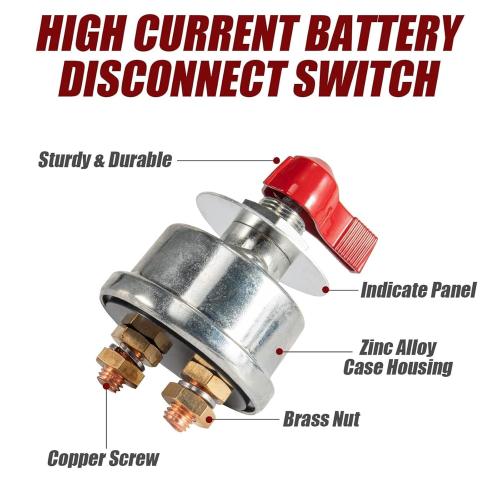 300A High Current Master Battery Disconnect Switch for Car Vehicle RV Truck