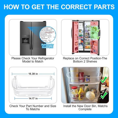 ALVAR 240356402 Refrigerator Door Bin for Frigidaire Door Shelf Replacement