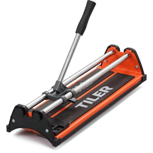 Manual Tile Cutter, 14 Inch Professional Ceramic Tile Cutter with Durable & Sharp Tungsten Carbide Cutting Wheel, Tile Cutter Tools for Cutting Porcelain Floor with Anti-slip Handle & Feet