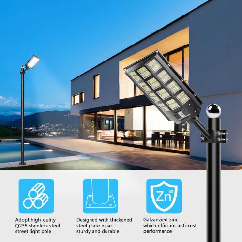 Street Light Pole 13Ft Tall, Solar Split Street Lamp Post for Outdoor Light Galvanized Heavy-Duty Metal Light Pole with Mounting Steel Anchors for Patio, Street Basketball Courts