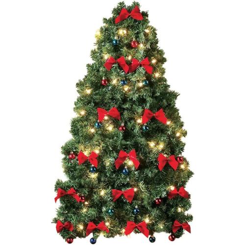 Collections Etc Lighted Christmas Wall Tree