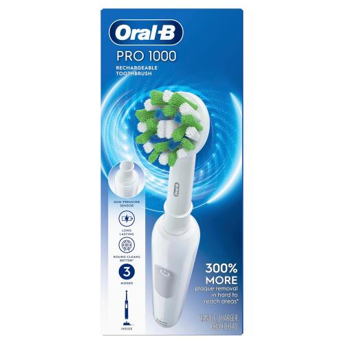 Oral-B Pro 1000 Rechargeable Electric Toothbrush, GREEN