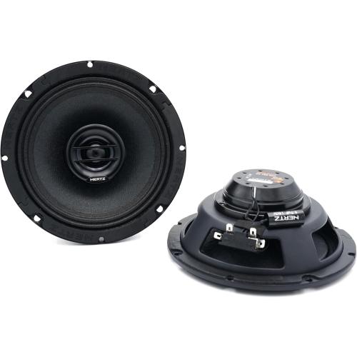 Black Pair of HERTZ SPL Show Series SX-165-NEO 6.5 Two-Way SPL Coaxial Speakers with Neo Magnets and UV/Waterproofing