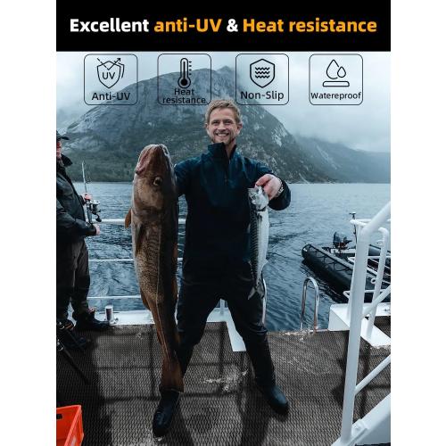 DARK GREY 94.5x 47.2 FOCEAN Boat Flooring - EVA Foam Boat Decking - Marine Flooring Marine Mats for Boats RV Yacht Kayak