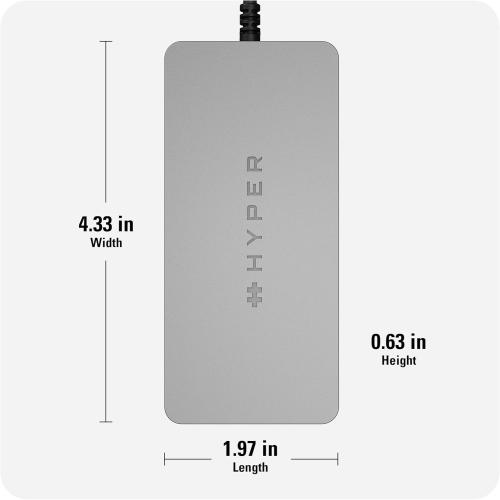 HyperDrive 5 Port USB C Hub - 86W Power Delivery, 4K HDMI, Ethernet, 5Gbps USB-A, USB Hub for Laptop, Chromebooks, and USB-C Compatible Devices