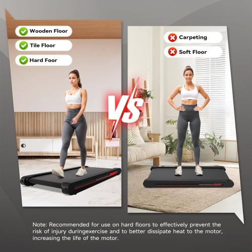 Sperax Walking Treadmill Pad with APP, 3 in 1 Under Desk Treadmill, 400W Low Noise Walking Vibration Pad with Remote Control,Portable Treadmills for Home Office