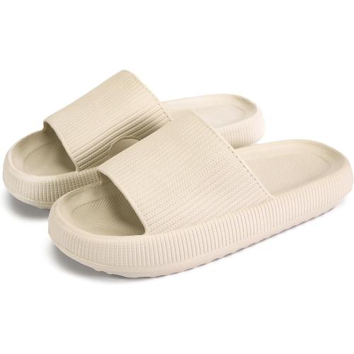 size 40-41 rosyclo Cloud Slippers for Women and Men, Pillow House Slippers Shower Shoes Indoor Slides Bathroom Sandals, Ultimate Comfort, Lightweight, Thick Sole, Non-Slip, Easy to Clean