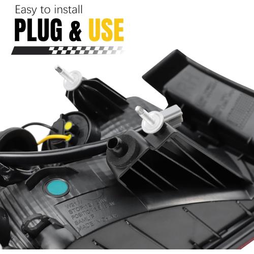 Tail Light Assembly Compatible with Chevy Malibu 2016-2018 Rear Taillight Outer Assembly (Right Passenger Side)